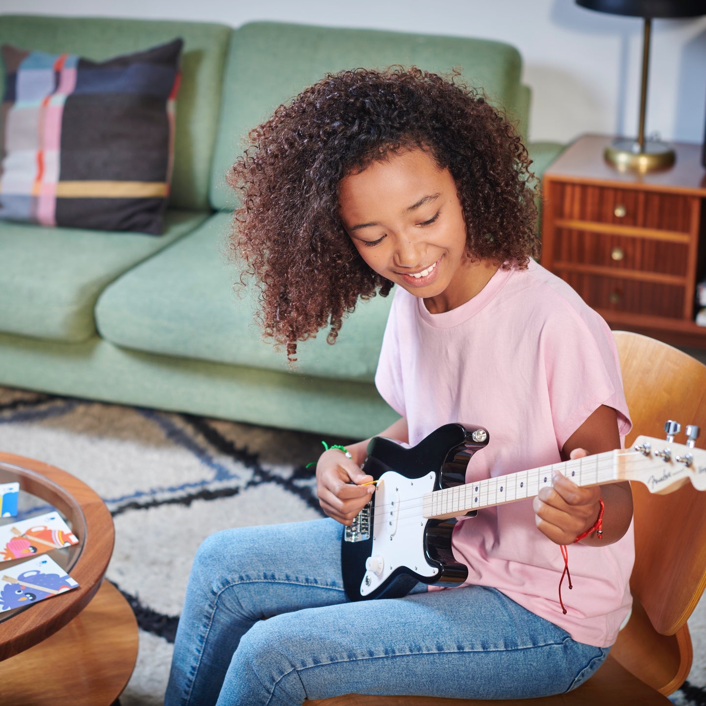 fender x loog stratocaster electric guitar